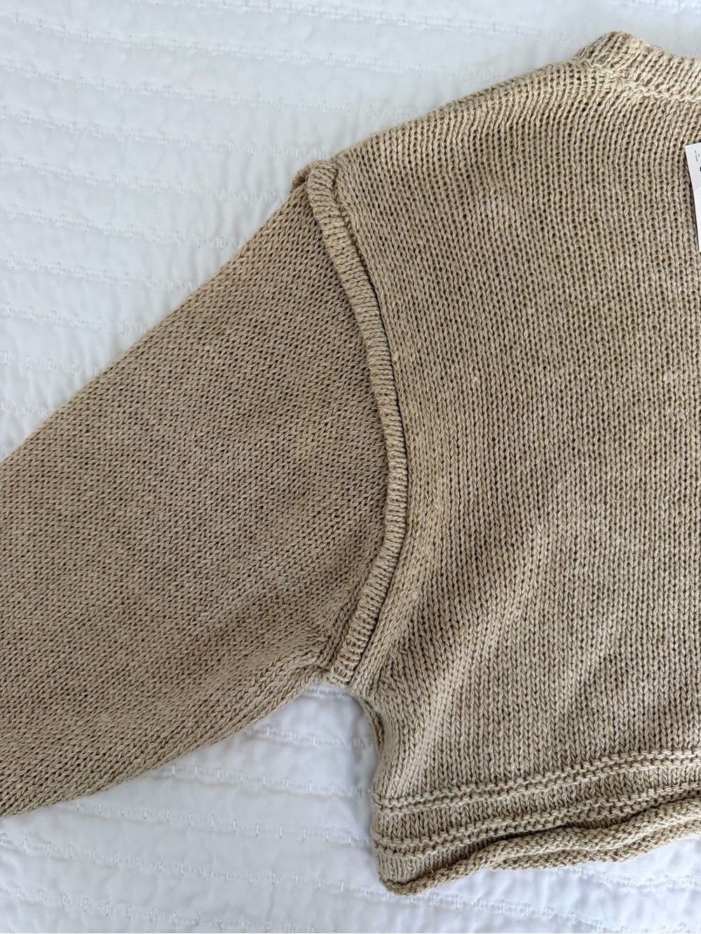 Zara Tan Beige Crewneck Sweater - Picture 3 of 3